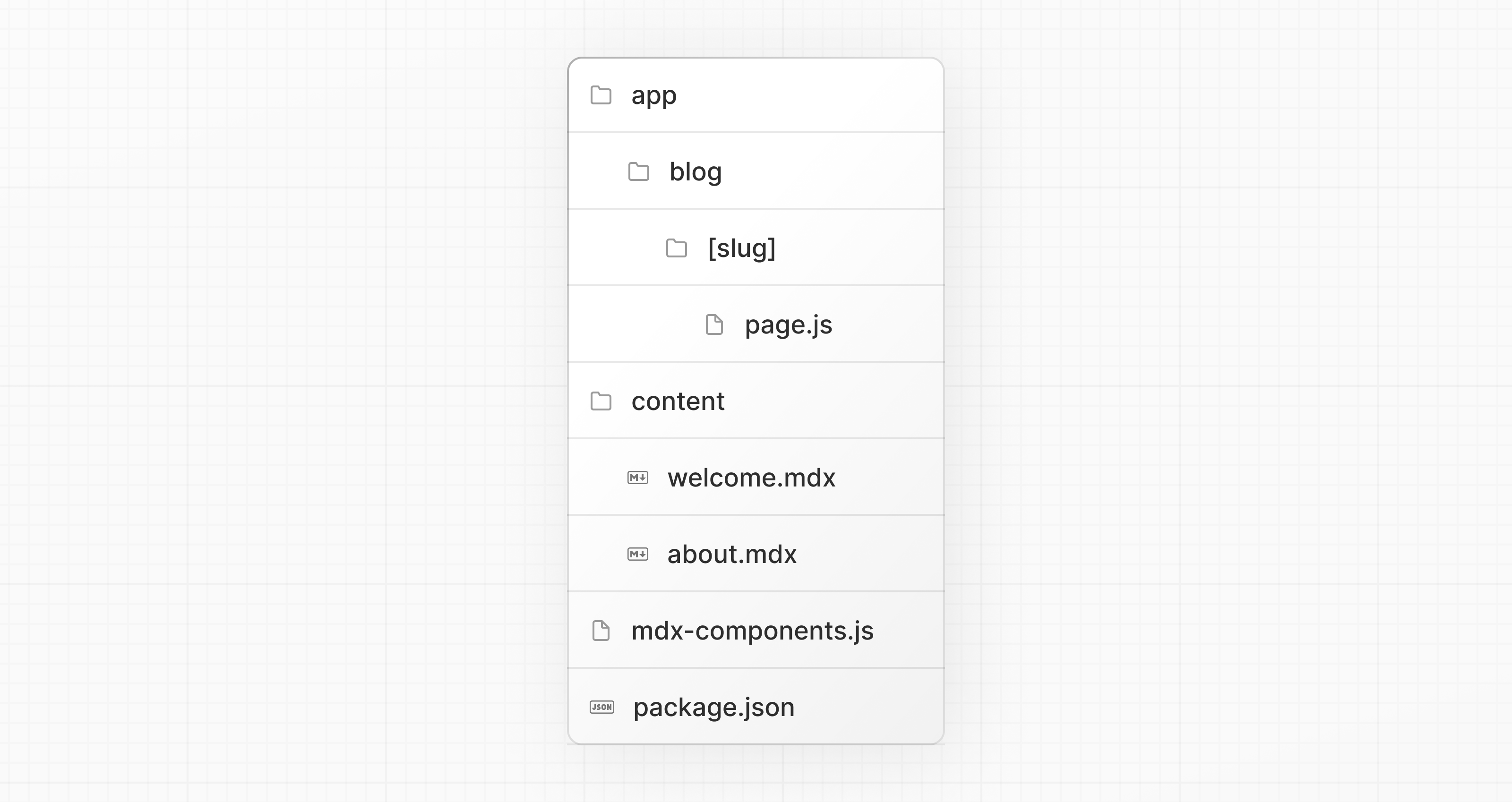Route segments for dynamic MDX components