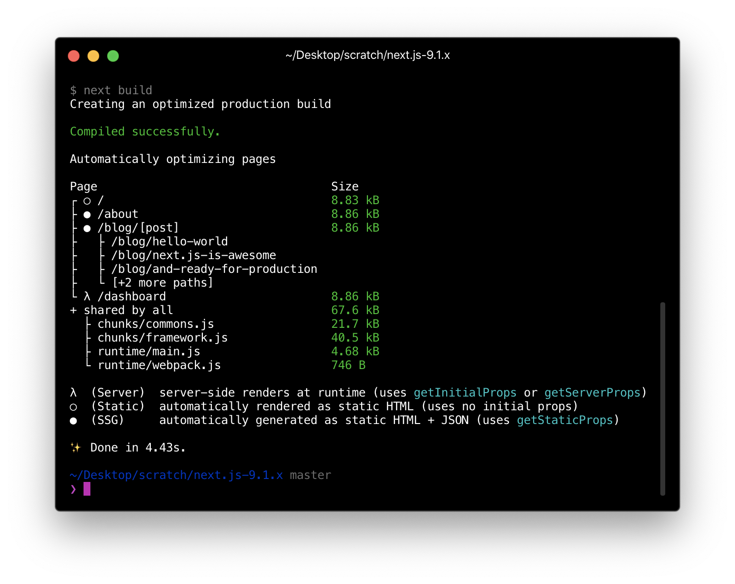 The New Next.js Production CLI Output