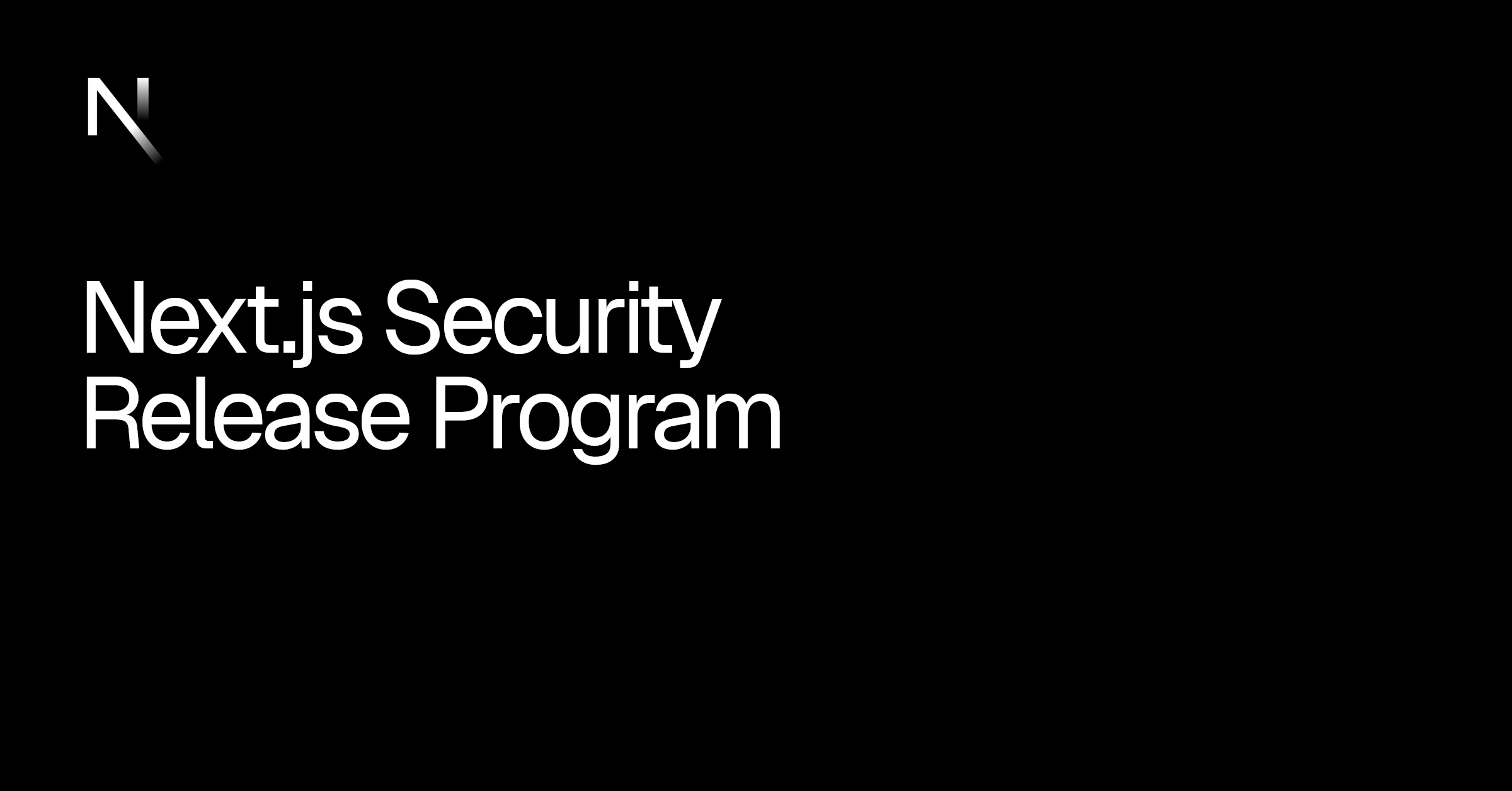 Next.js Implements Monthly Security Advisory Program